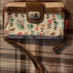 Unionbay Wristlet Wallet Clutch Owls